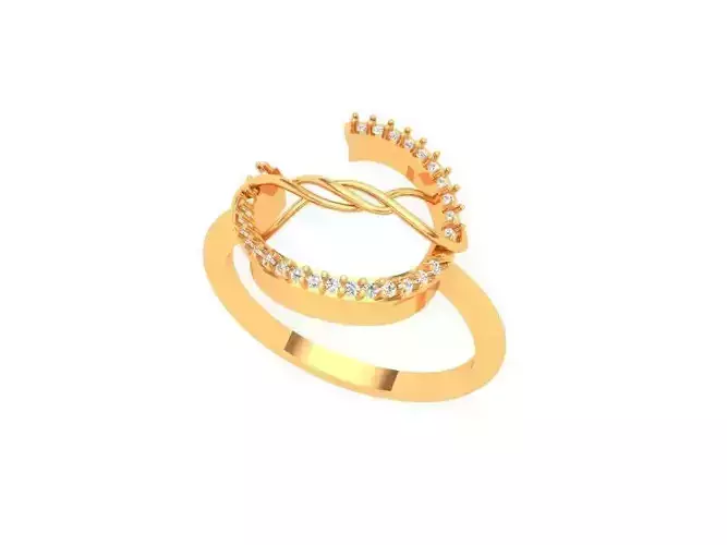 Earring Pendants And Rings Printable Model p1700 3D print model 3D print model