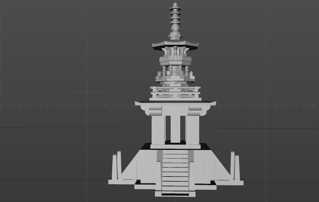 c4d Dabotap modeling Low-poly 3D model_2