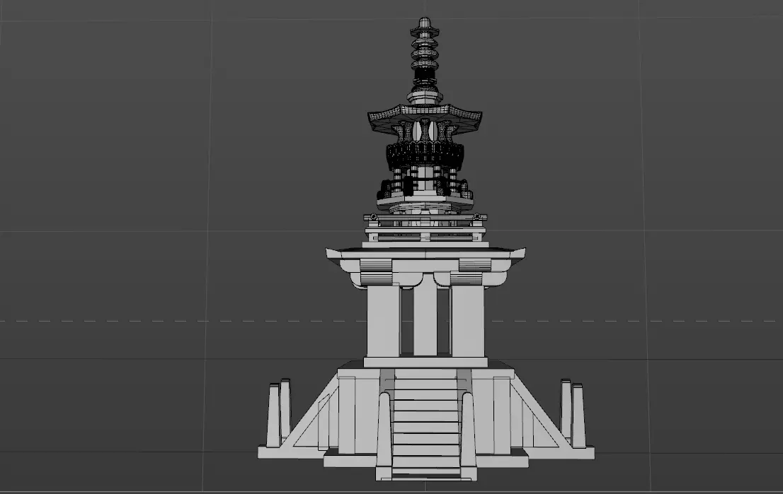 c4d Dabotap modeling Low-poly 3D model_0