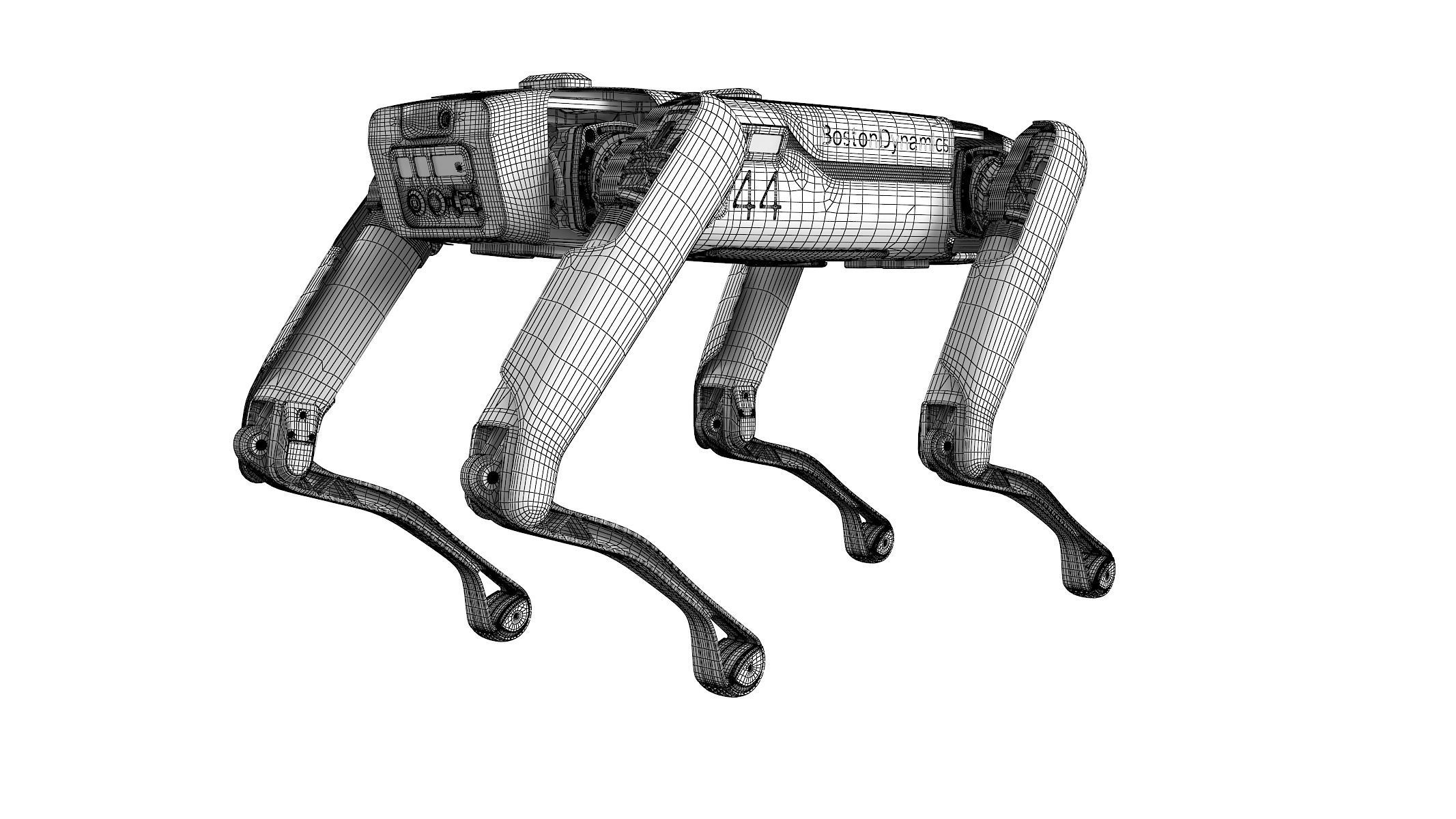 Rigged Boston Dynamics Spot Robot Dog 3D model_10