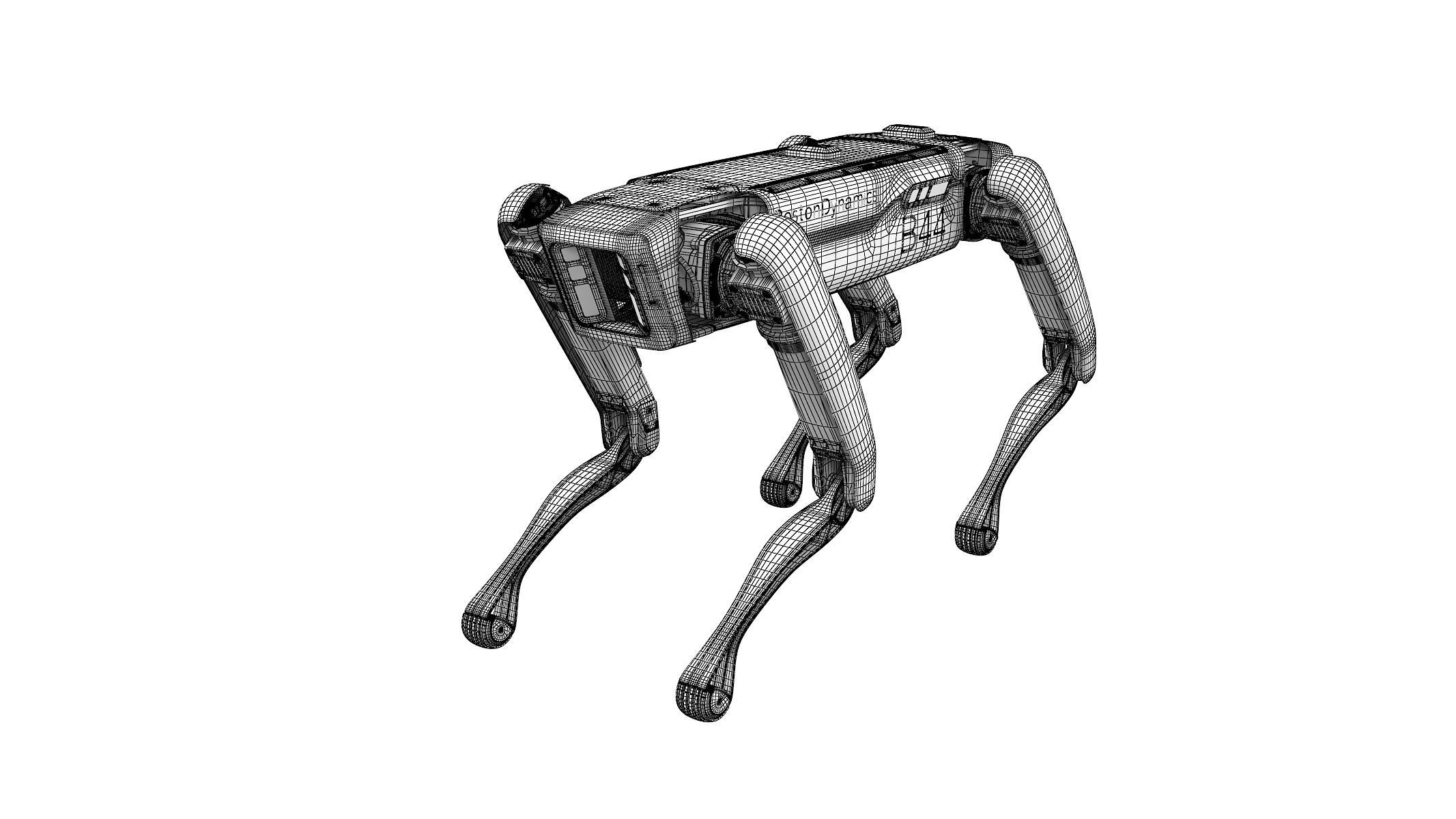 Rigged Boston Dynamics Spot Robot Dog 3D model_8