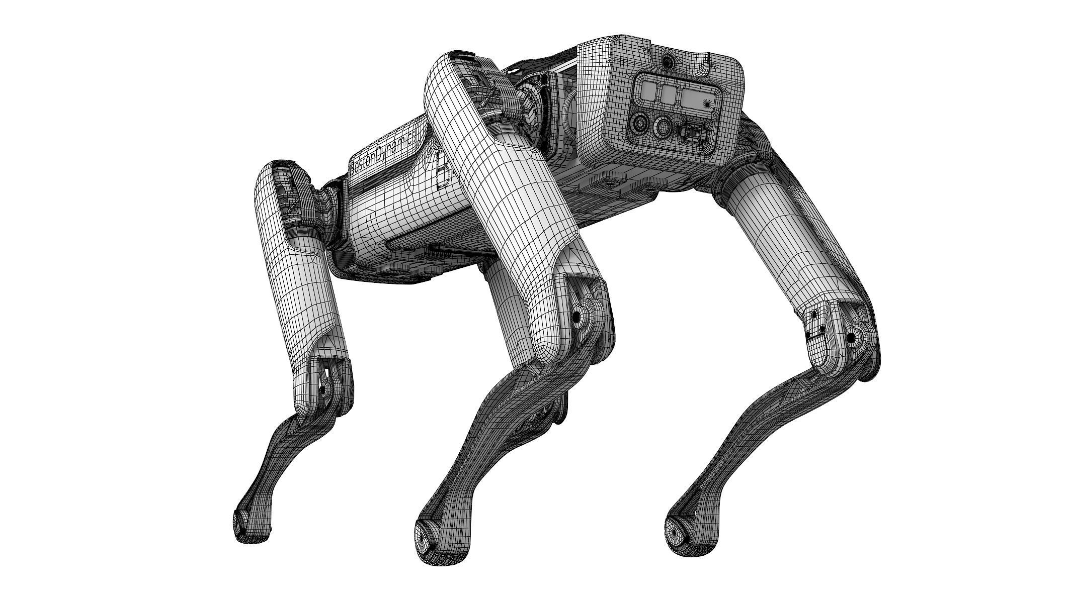 Rigged Boston Dynamics Spot Robot Dog 3D model_15