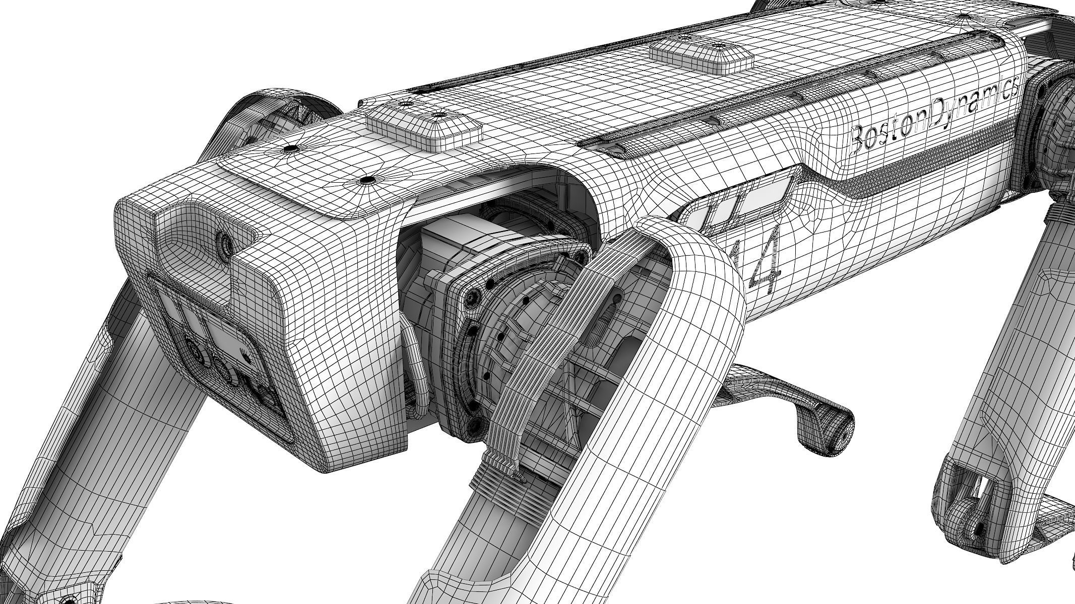 Rigged Boston Dynamics Spot Robot Dog 3D model_14