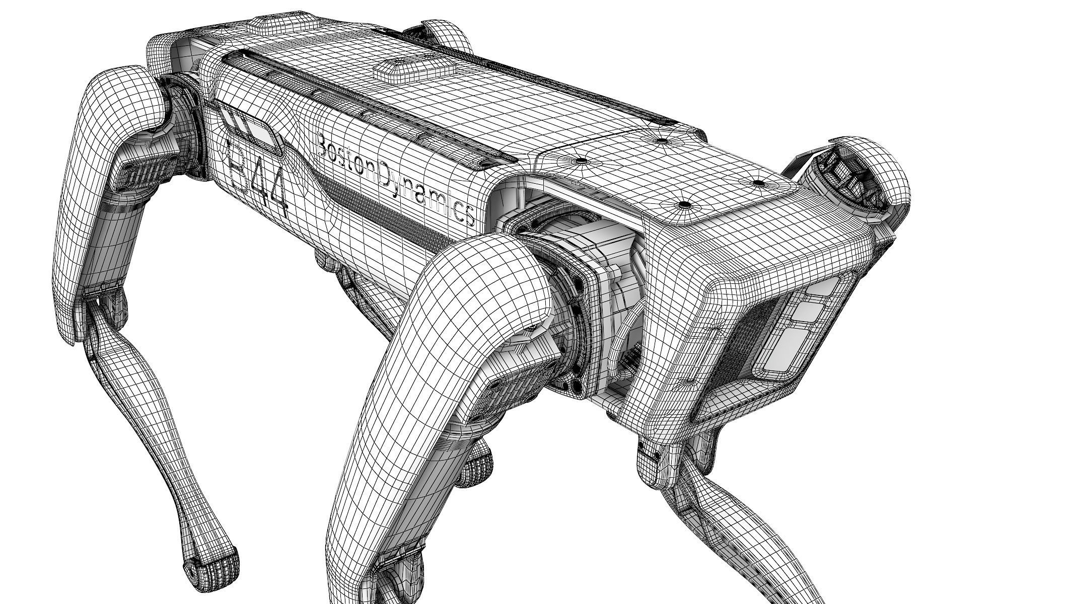 Rigged Boston Dynamics Spot Robot Dog 3D model_13