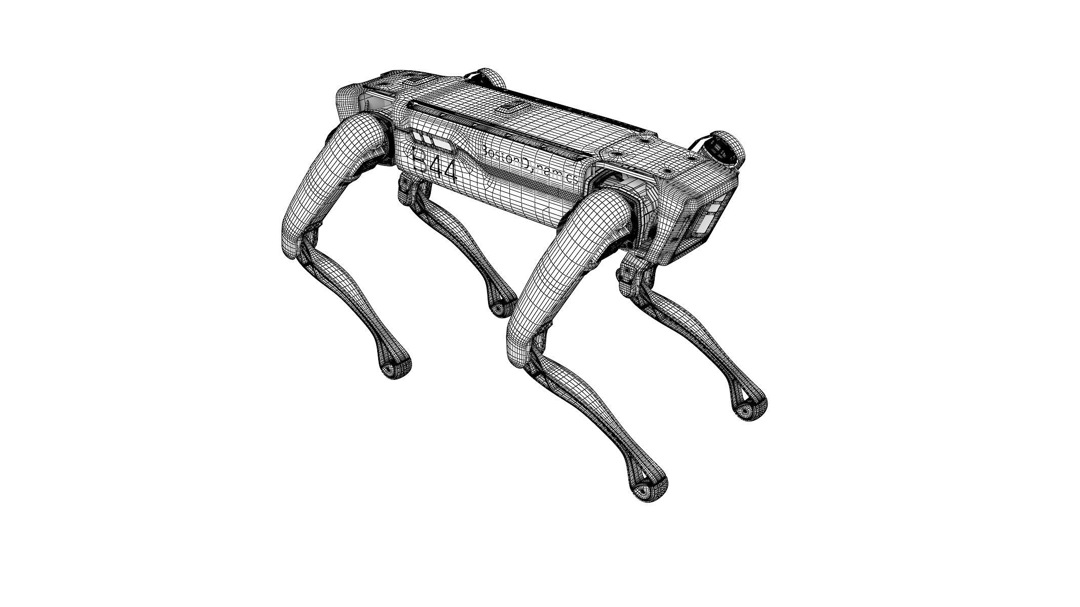 Rigged Boston Dynamics Spot Robot Dog 3D model_9