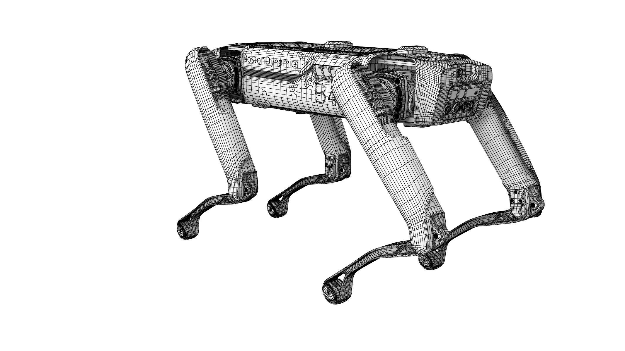 Rigged Boston Dynamics Spot Robot Dog 3D model_11