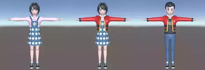 Girl 3d Model chinese