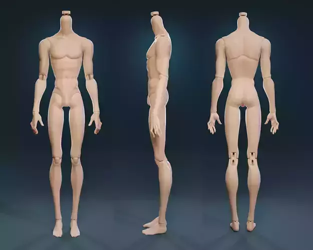 Pluto BJD body 3D print model