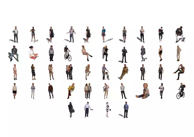 COLLECTION HUMAIN 3D - HD QUALITY- REALISTIC HUMAN 3D model