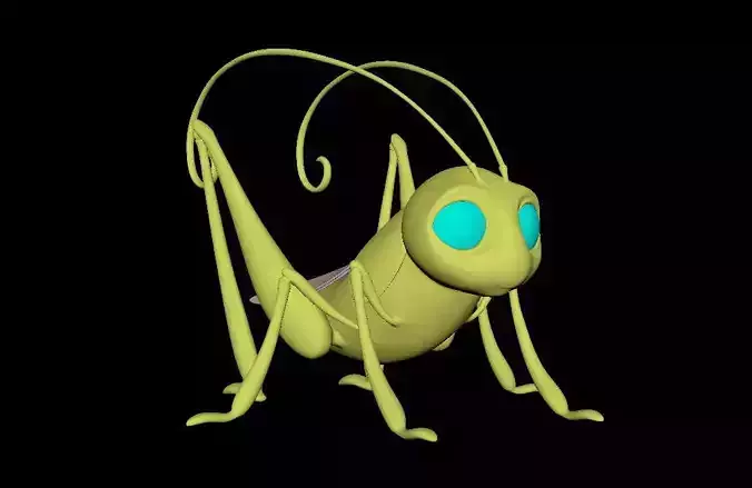 Grasshopper with eyes