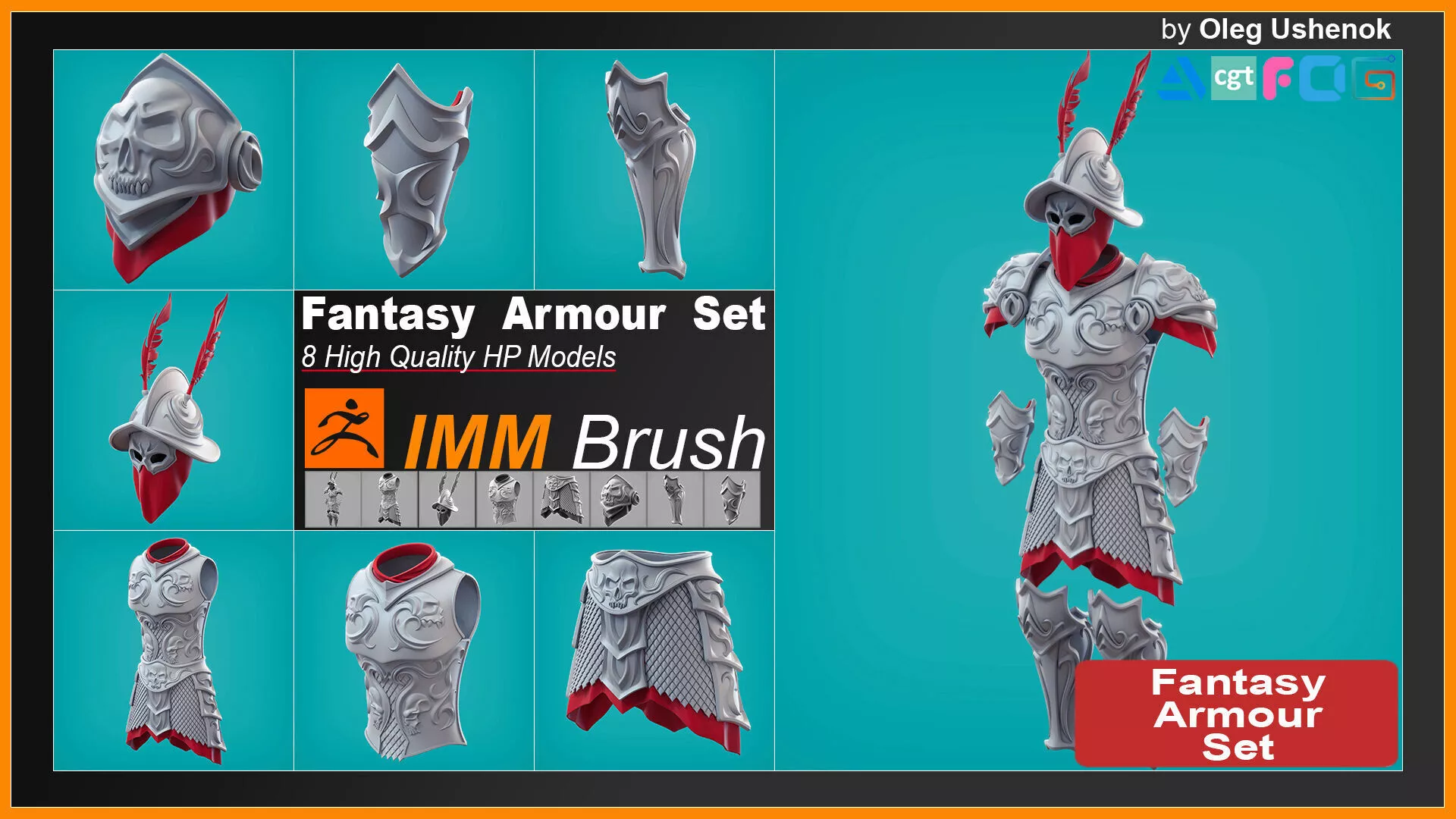 IMM Fantasy Armour Set 3D model