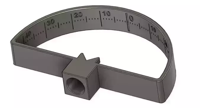 Laser knife sharpening angle meter  3D print model