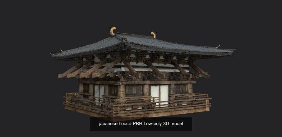 Japanese Pack Pbr gameready 3D Model Collection_4