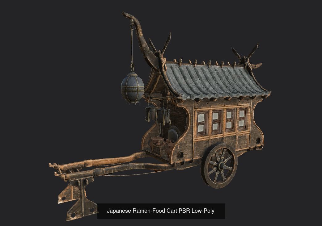 Japanese Pack Pbr gameready 3D Model Collection_5