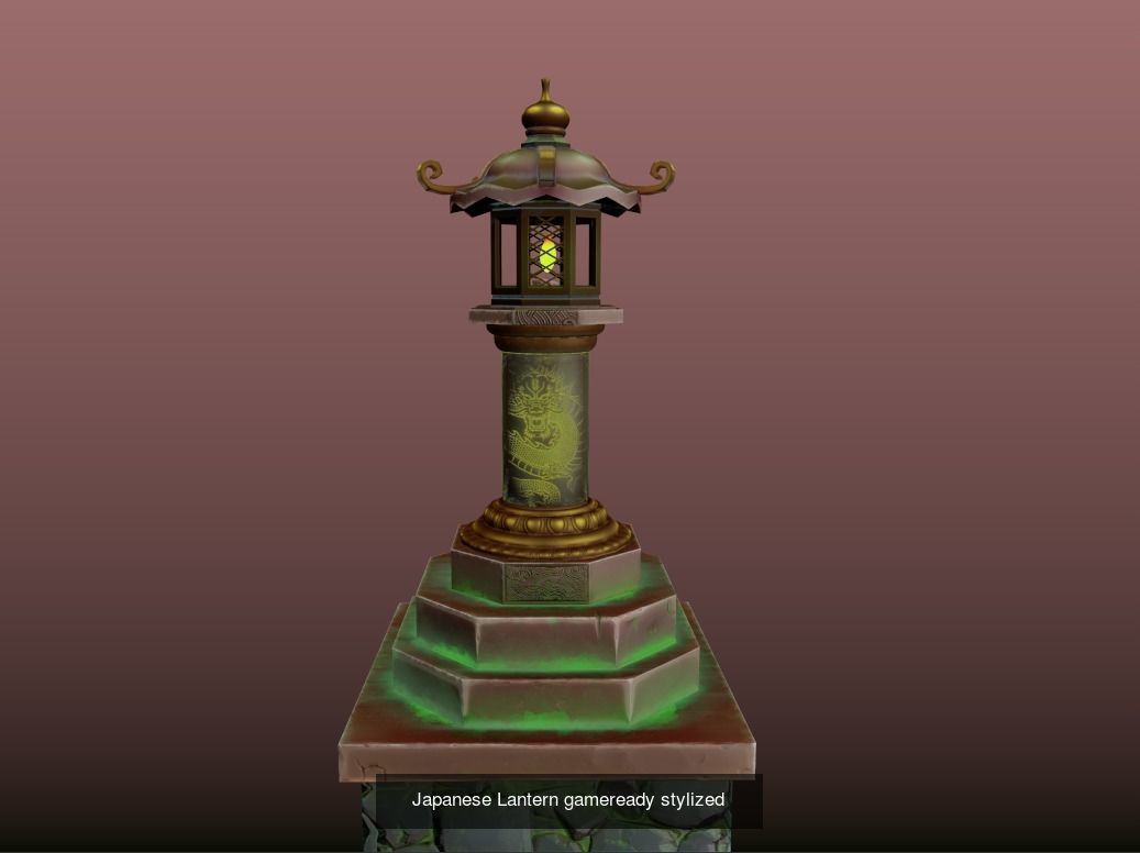 Japanese Pack Pbr gameready 3D Model Collection_6