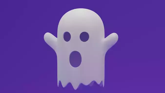 Cartoon Ghost 3D model