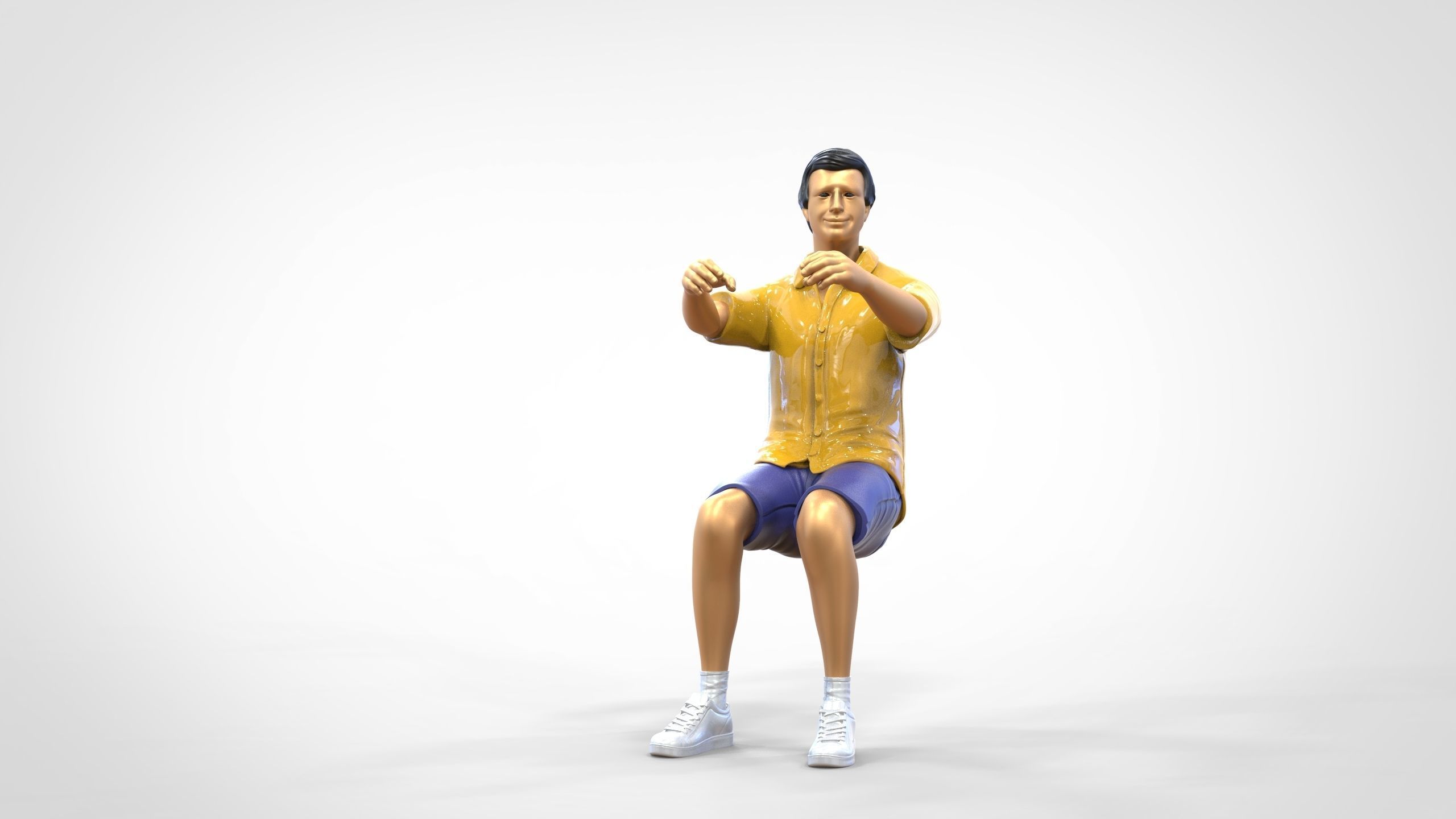 N3 Captain or Van Driver or tourist Boat driver 3D print model_45