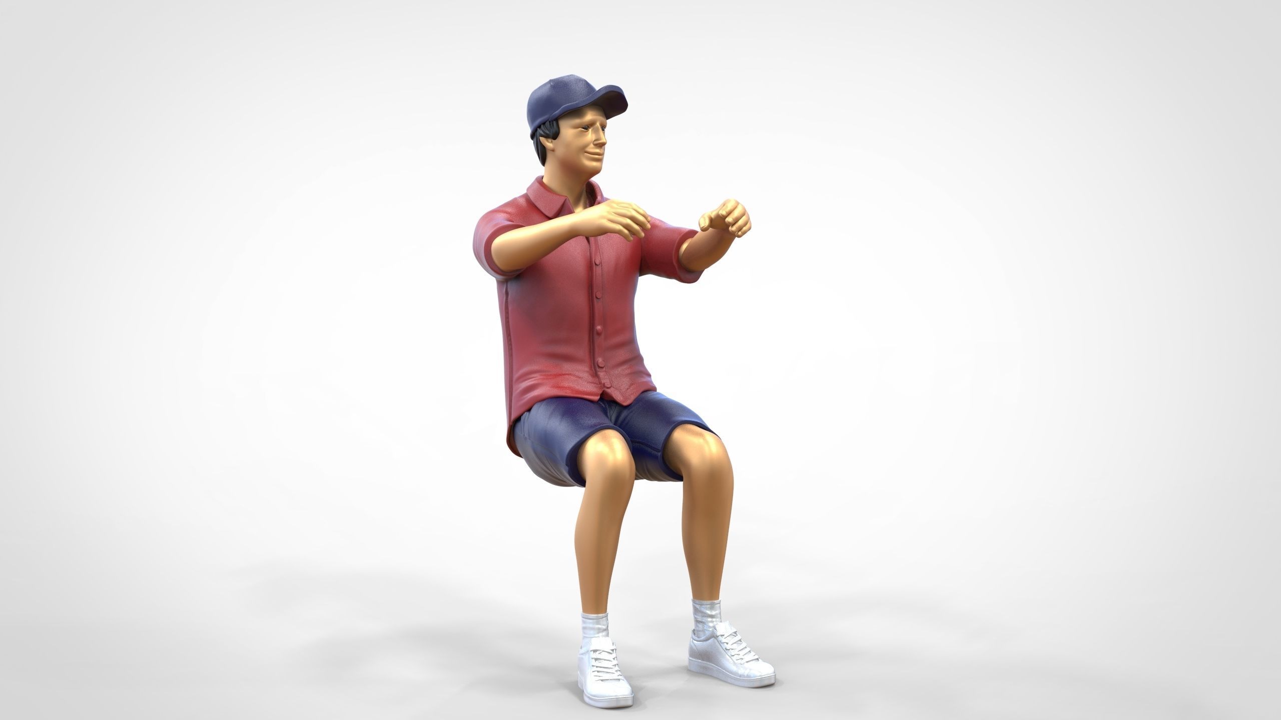 N3 Captain or Van Driver or tourist Boat driver 3D print model_4