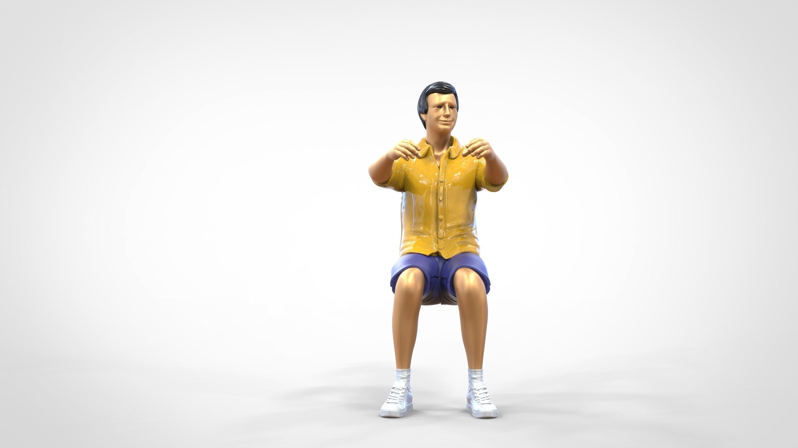 N3 Captain or Van Driver or tourist Boat driver 3D print model_43