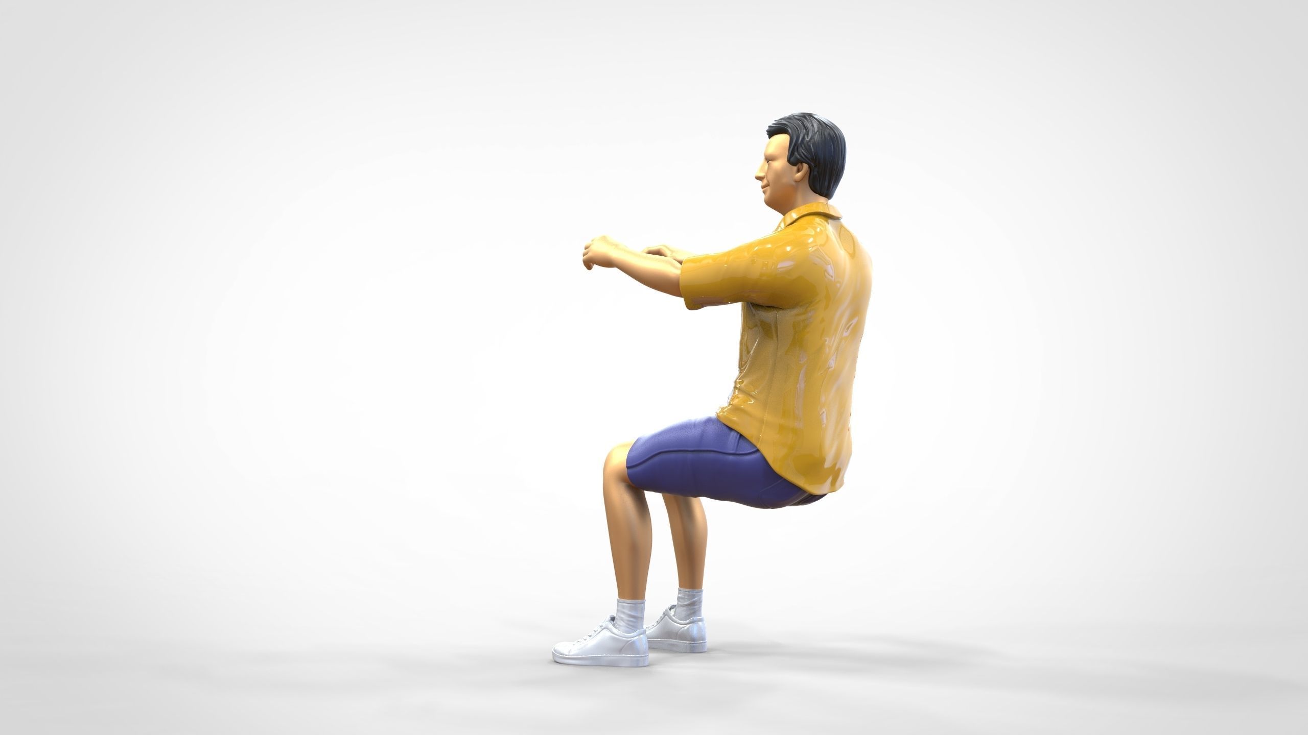 N3 Captain or Van Driver or tourist Boat driver 3D print model_46