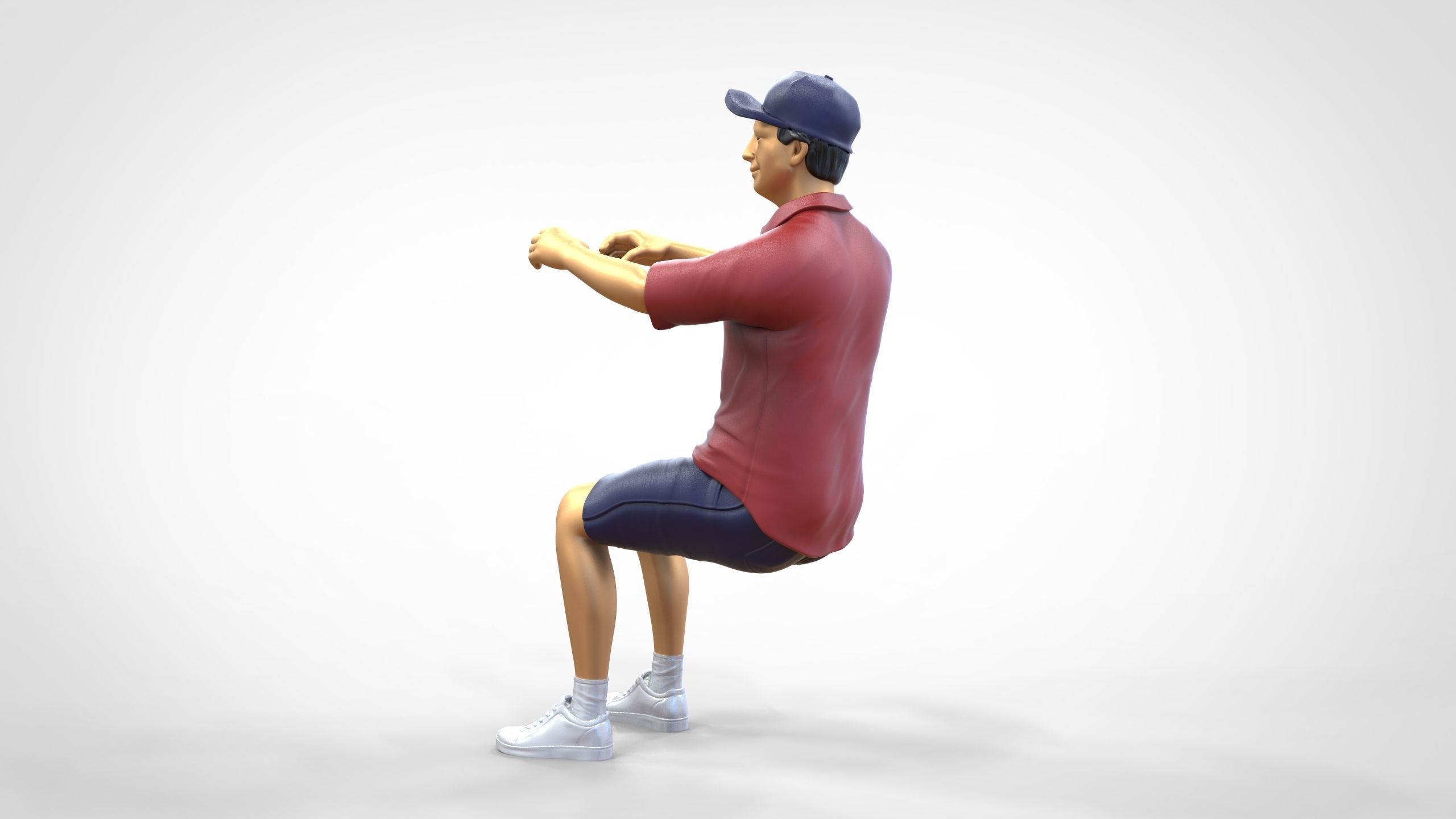 N3 Captain or Van Driver or tourist Boat driver 3D print model_9