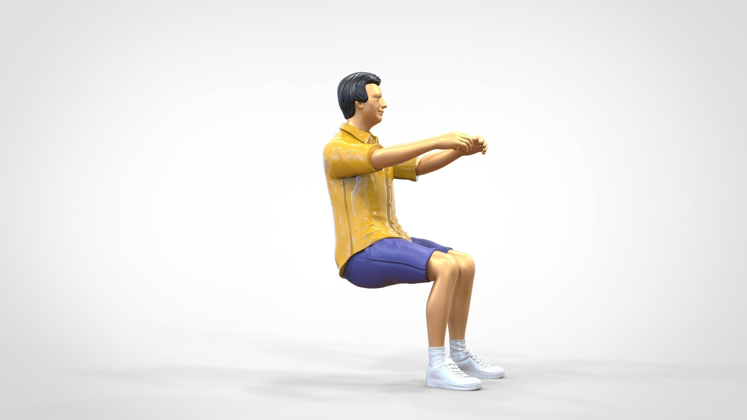 N3 Captain or Van Driver or tourist Boat driver 3D print model_36