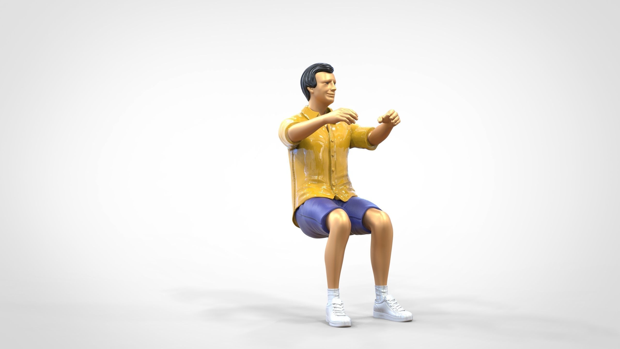 N3 Captain or Van Driver or tourist Boat driver 3D print model_40