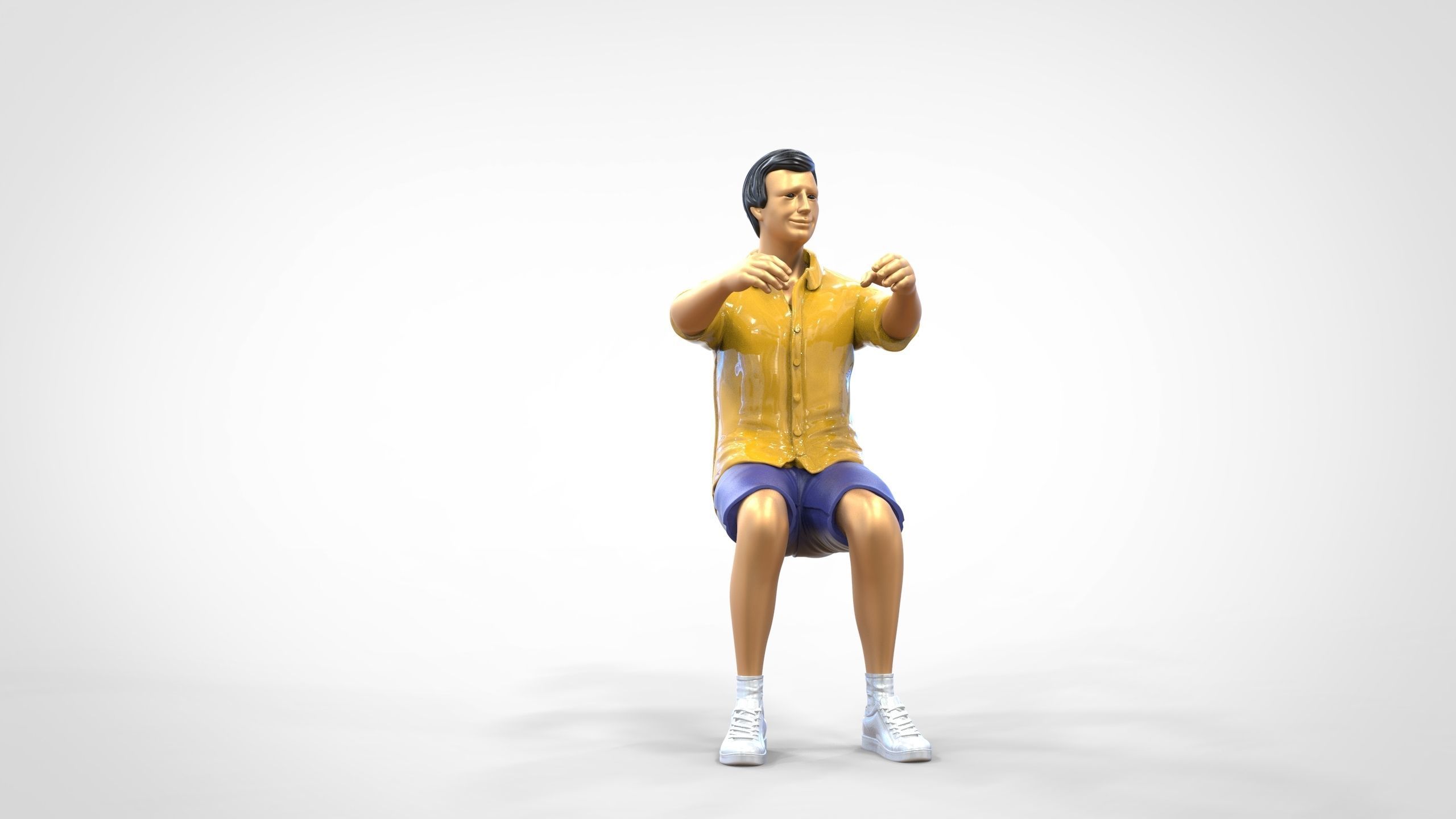 N3 Captain or Van Driver or tourist Boat driver 3D print model_42