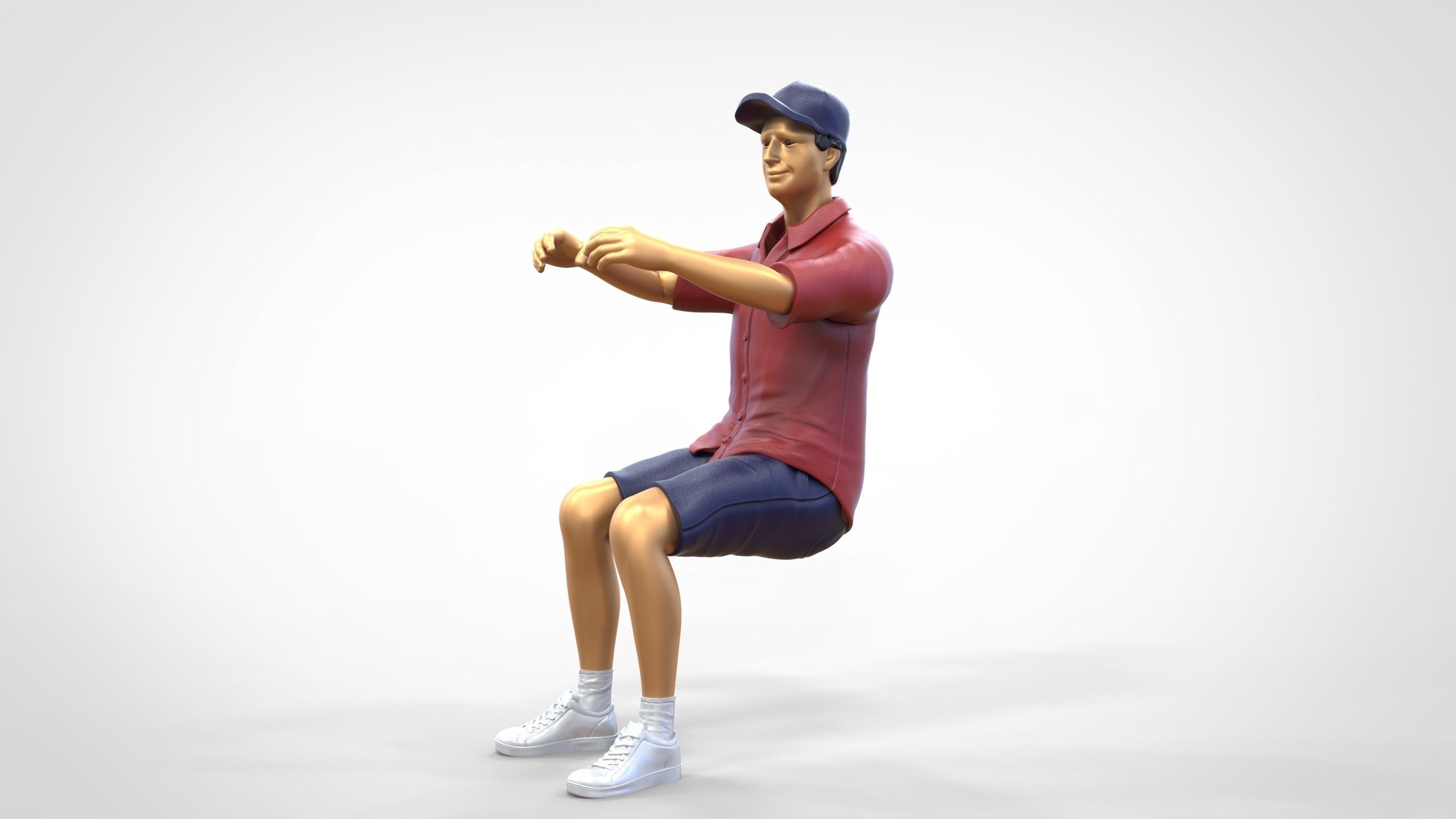 N3 Captain or Van Driver or tourist Boat driver 3D print model_7