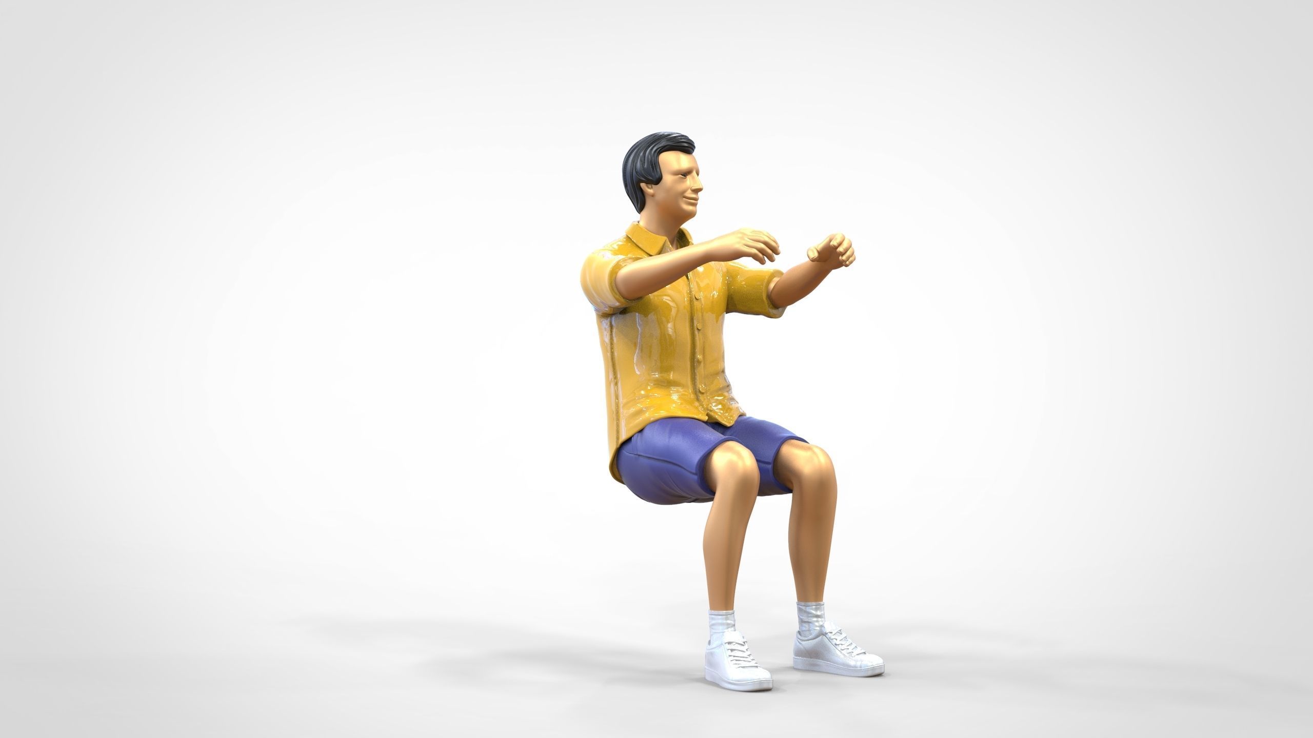 N3 Captain or Van Driver or tourist Boat driver 3D print model_39