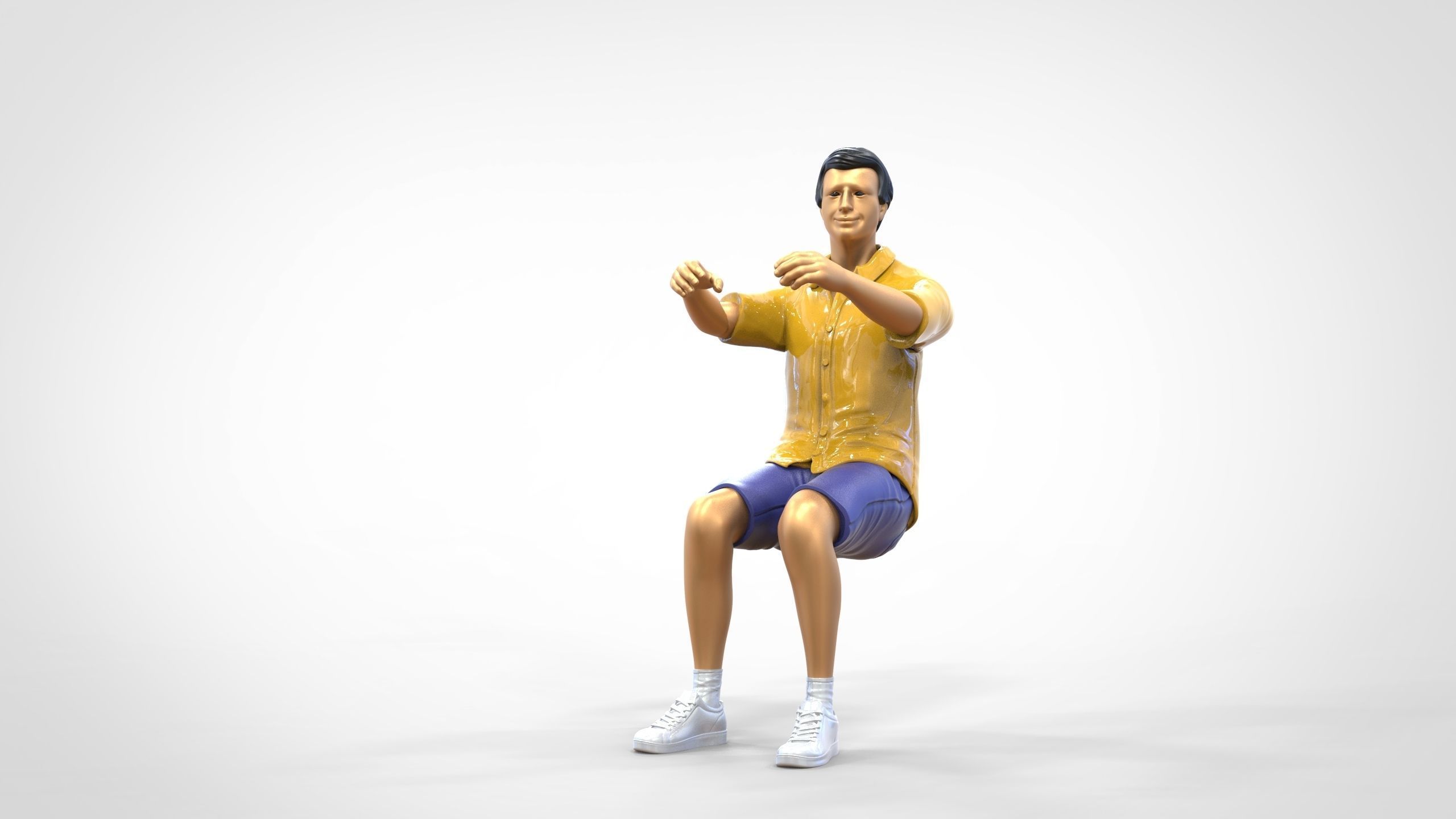 N3 Captain or Van Driver or tourist Boat driver 3D print model_49