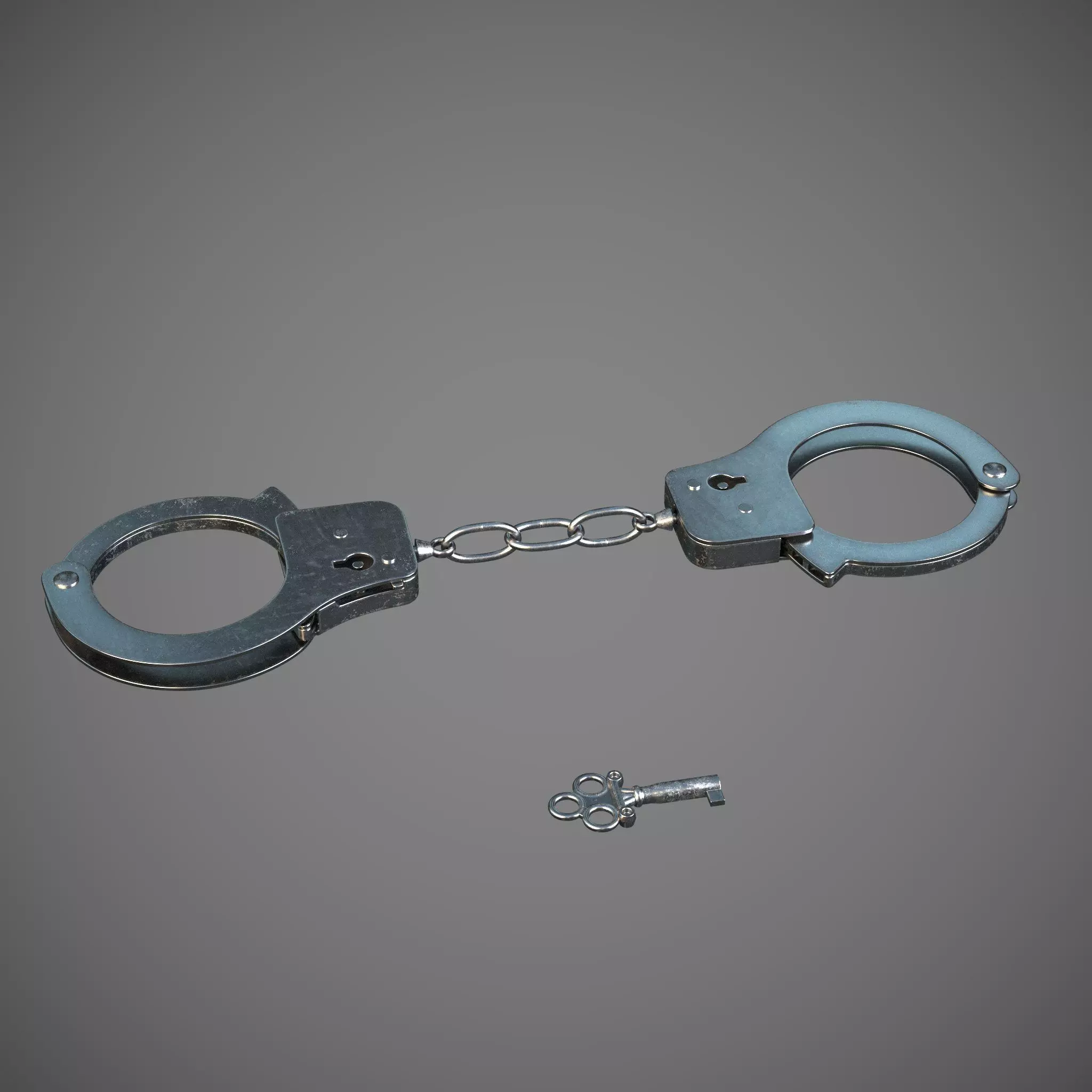 Handcuffs with Key 3D model