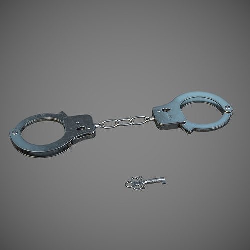 Handcuffs with Key 3D model