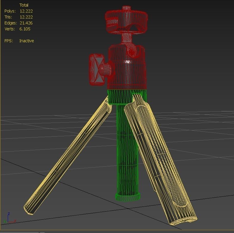 Tripod M18 P2 Low-poly 3D model_11
