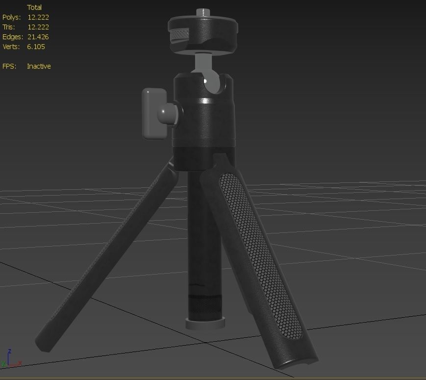 Tripod M18 P2 Low-poly 3D model_10