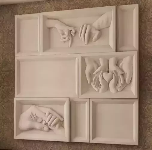 Hands panel 3D print model