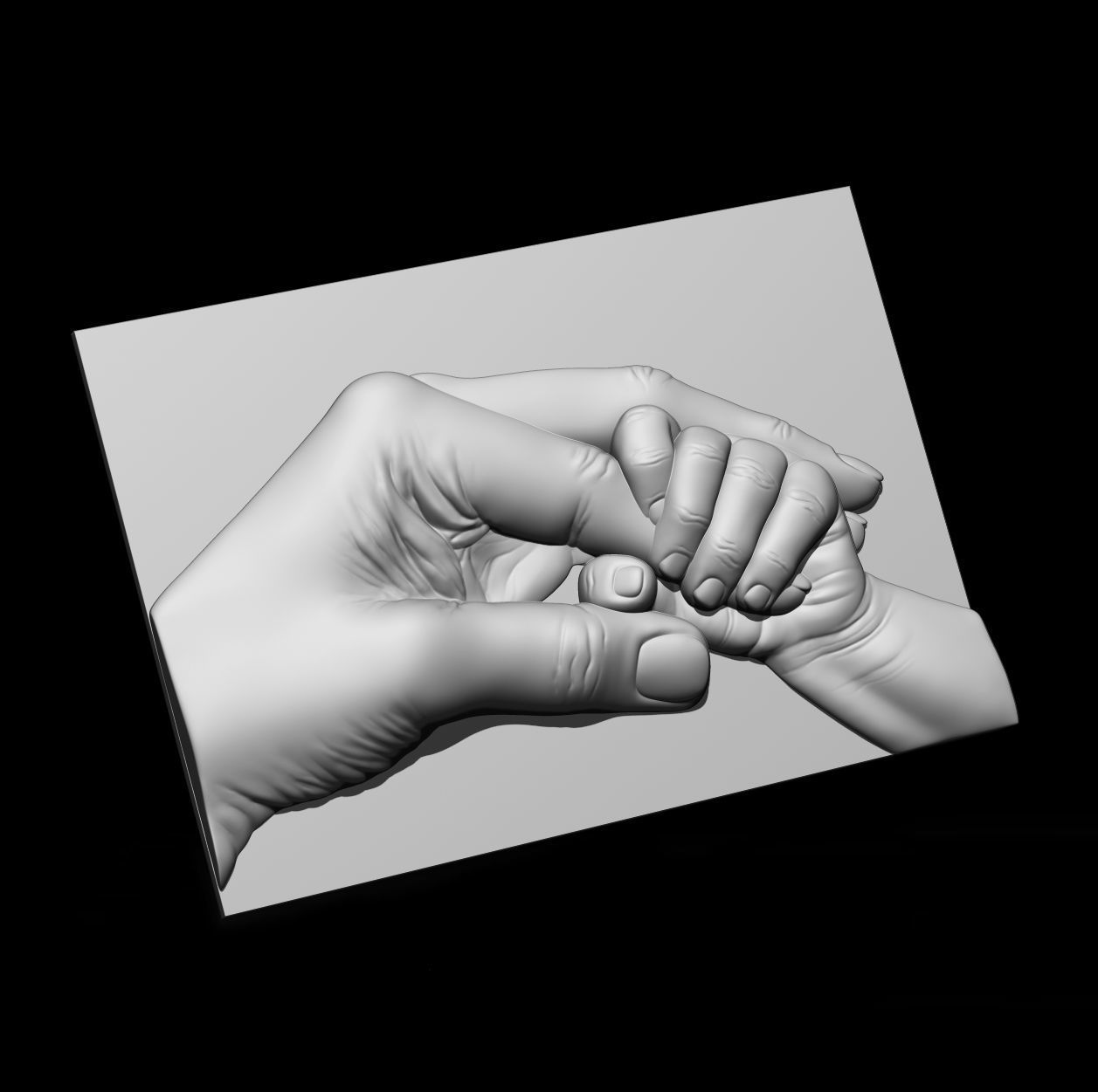 Hands panel 3D print model 3D print model_5