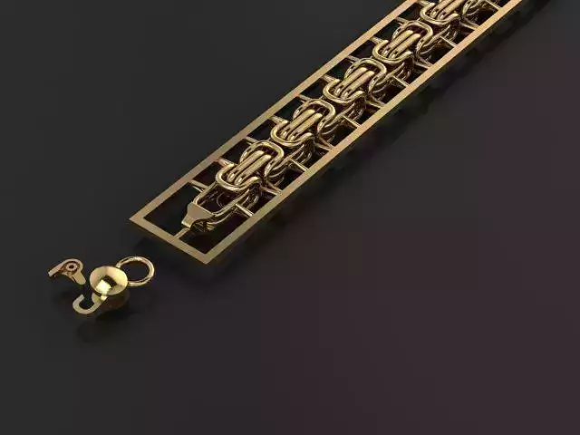 One piece fusion  is cast directly 3D print king chain 3D print model