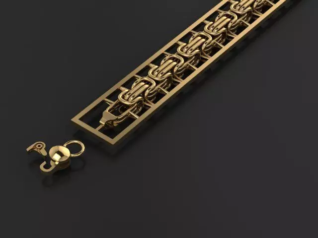 One piece fusion is cast directly 3D print king chain 3D print model