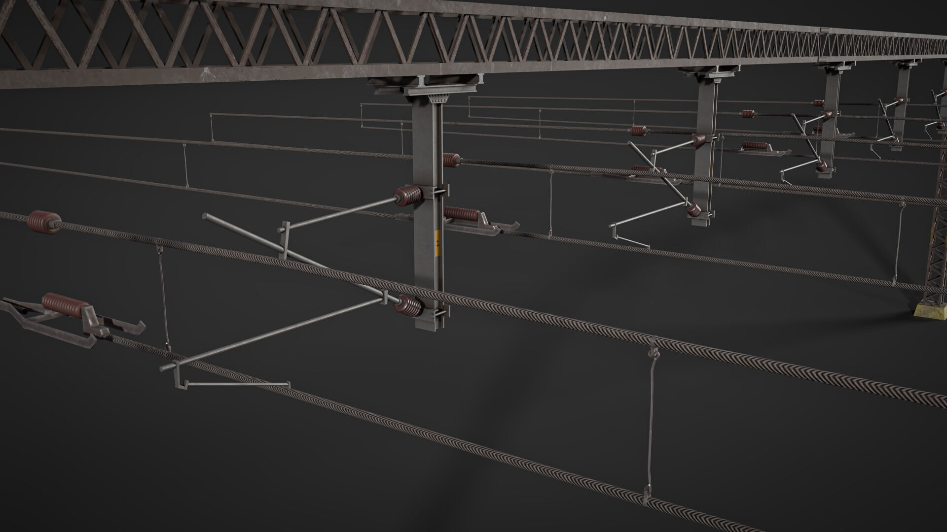 Indian Railway Props Pack  Low-poly 3D model_6