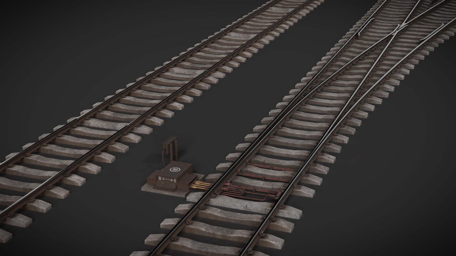 Indian Railway Props Pack  Low-poly 3D model_9