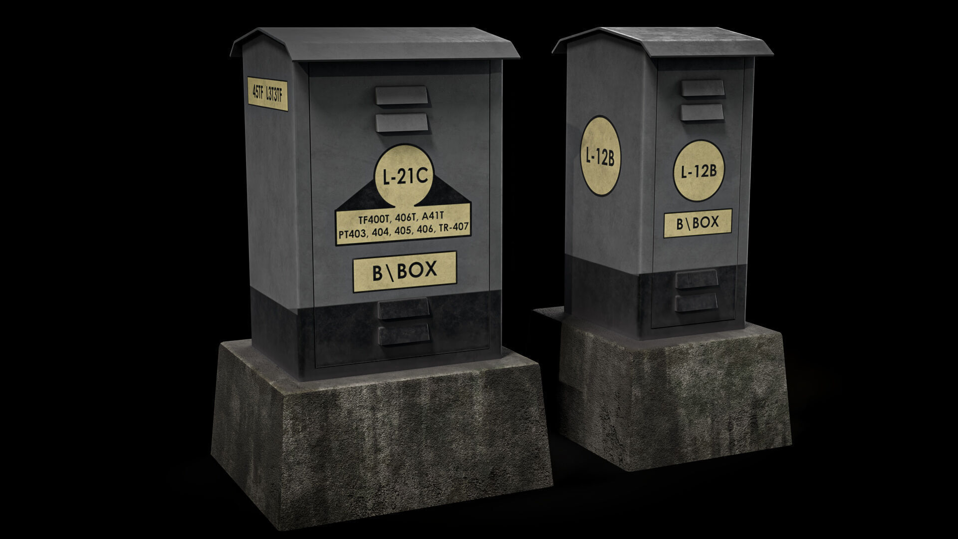 Indian Railway Props Pack  Low-poly 3D model_3