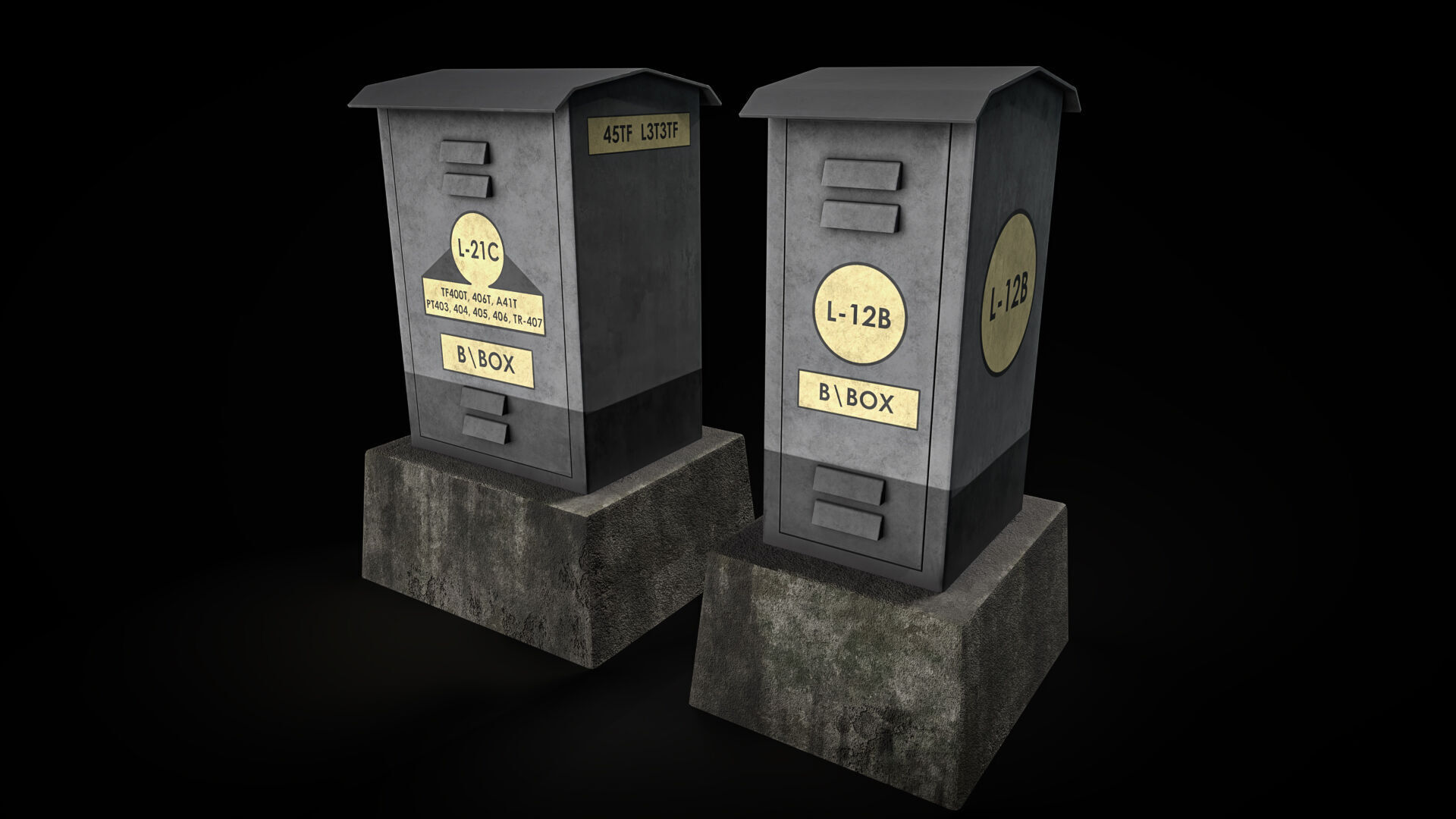 Indian Railway Props Pack  Low-poly 3D model_2