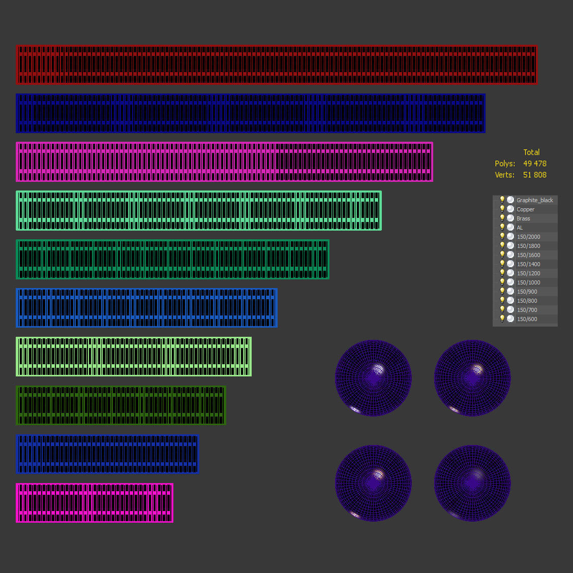 A set of water - floor convectors 3D model_4