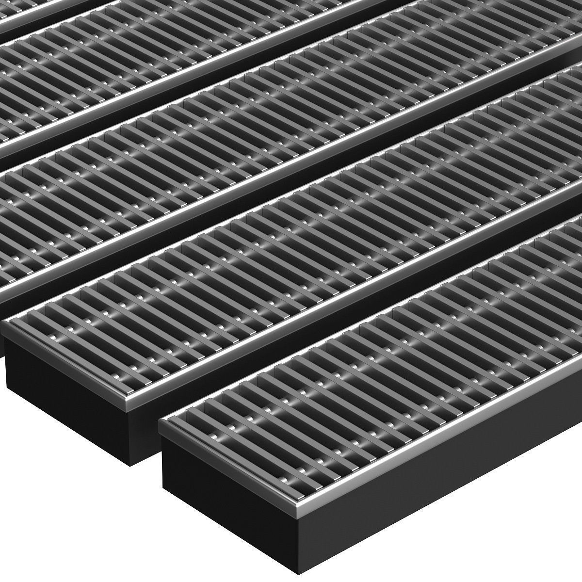 A set of water - floor convectors 3D model_1
