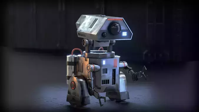 Sci-Fi Worker Robot 3D model