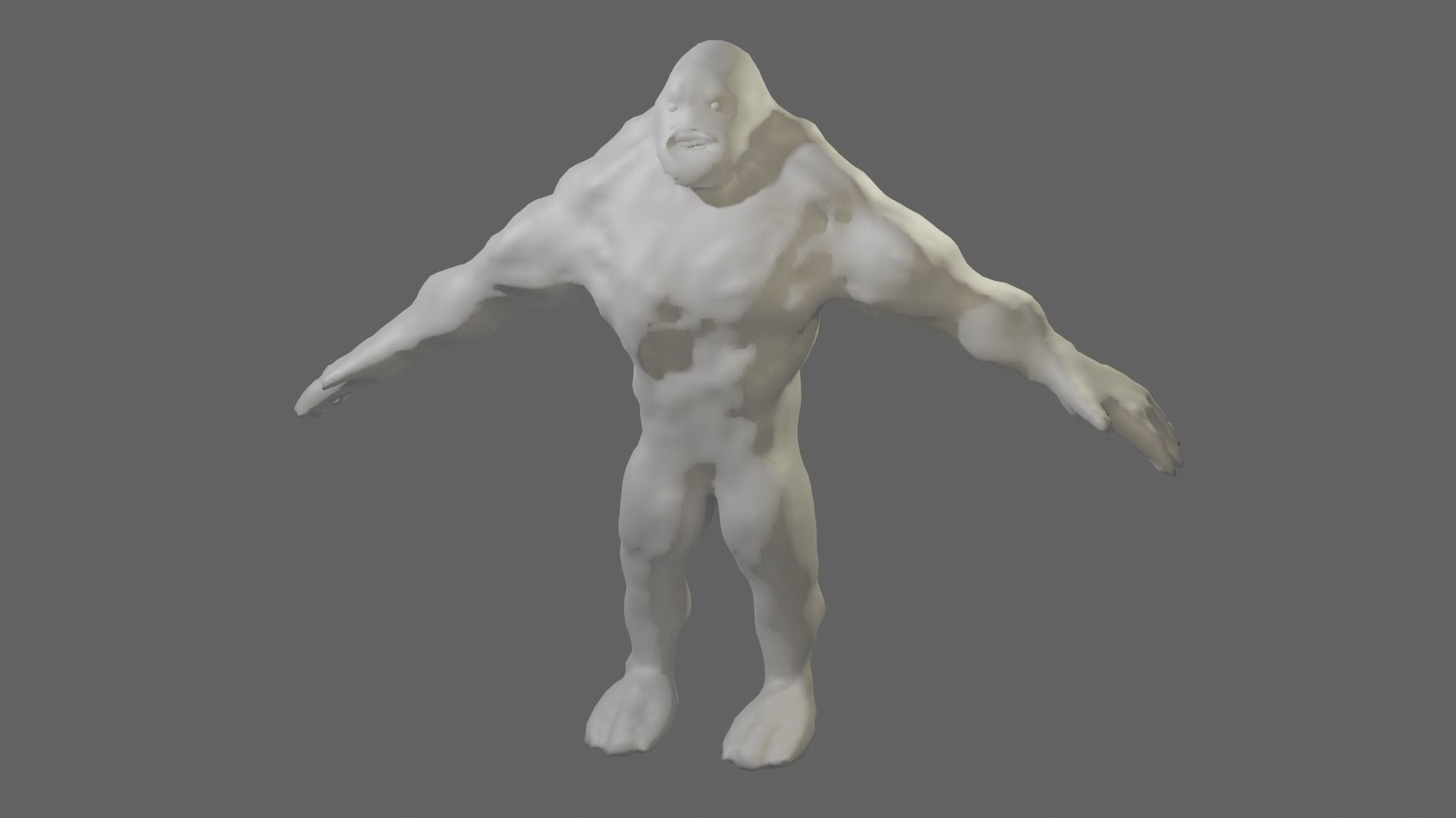 Hellbound Monster  Low-poly 3D model_4