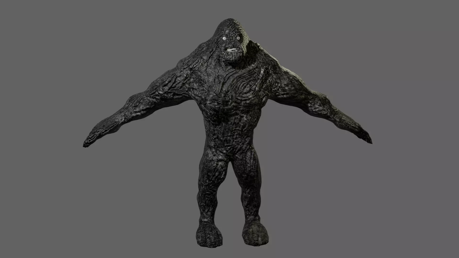 Hellbound Monster  Low-poly 3D model_0
