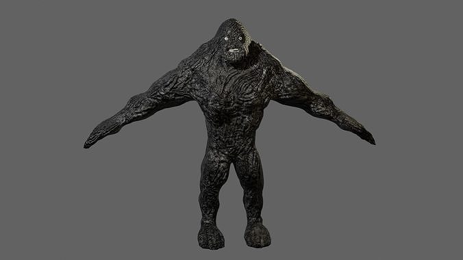 Hellbound Monster  Low-poly 3D model