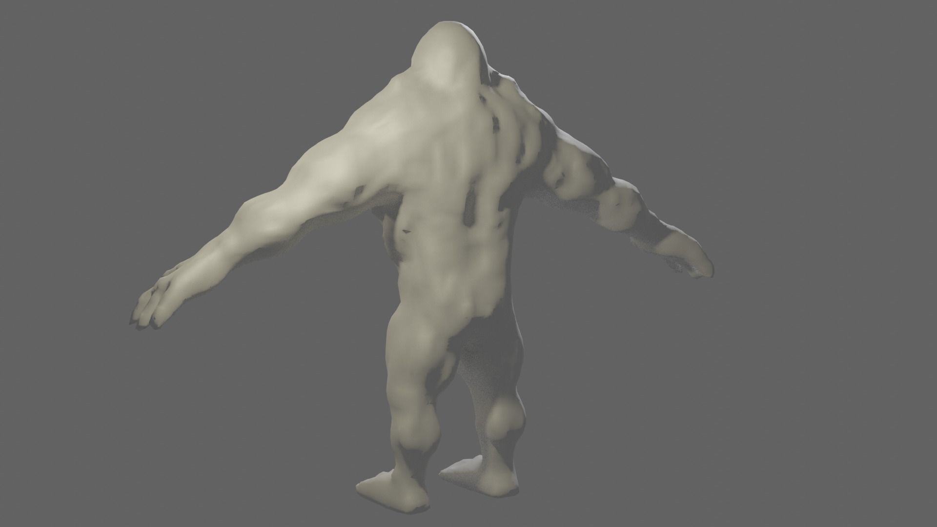 Hellbound Monster  Low-poly 3D model_3